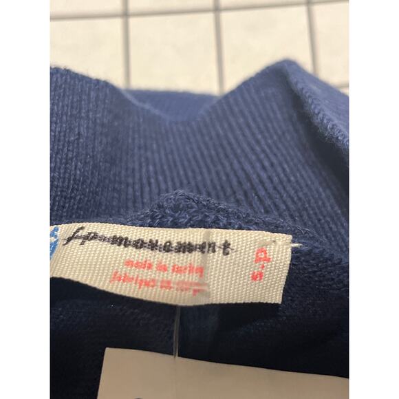 Free People Movement It's Cold Outside Playsuit Knit Textured Blue Romper Sz S - Picture 9 of 9